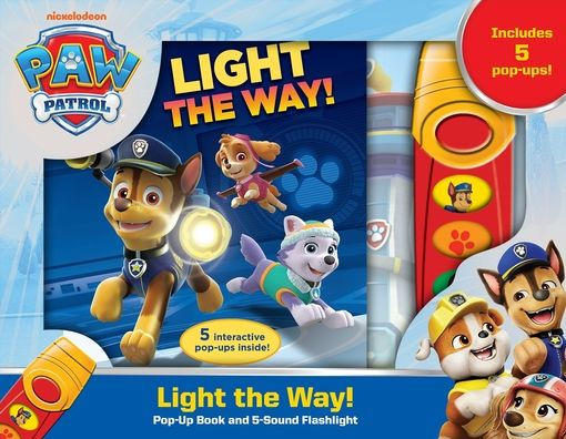 Nickelodeon PAW Patrol: Light the Way! Play-a-Sound Book and 5-Sound Flashlight