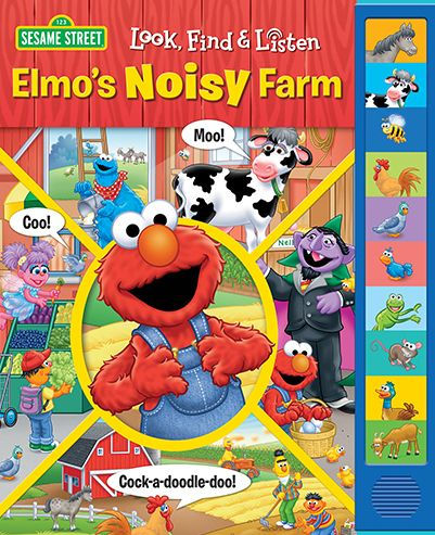 Sesame StreetT Elmo's Noisy Farm: Look, Find, & Listen by PI Kids, Tom ...