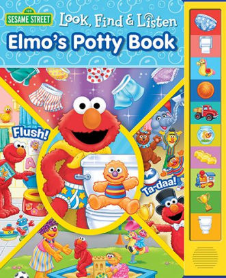 sesame street elmos potty book look find listen board book elmo potty time doll