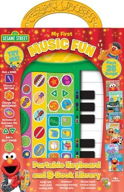 Sesame Street: My First Music Fun Portable Keyboard and 8-Book Library Sound Book Set: Portable Keyboard and 8-Book Library