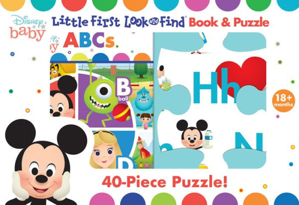Disney Baby: ABCs: Little First Look and Find Book & Puzzle