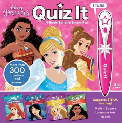 Disney Princess: Quiz It 4-Book Set and Smart Pen