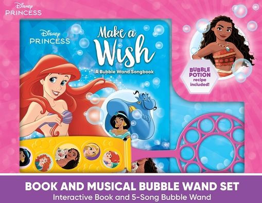 Disney Princess: Make a Wish Book and Musical Bubble Wand Sound Book Set