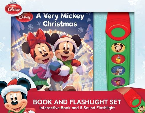 Disney Mickey & Friends: A Very Mickey Christmas Book and 5-Sound Flashlight Set