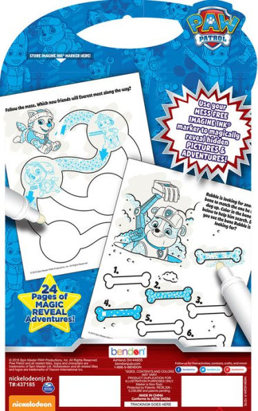 PAW Patrol Imagine Ink Mess Free Game Book