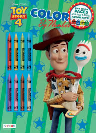 Title: Toy Story 4 Color by Number with Crayons, Author: Bendon