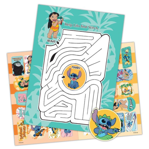 Disney Lilo and Stitch Stickers Coloring and Activity Book Set - Giant Lilo  and Stitch Activity Book with Stickers, Games, Puzzles, and More