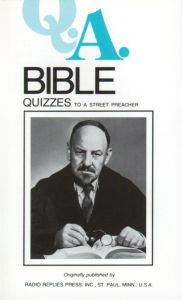 Title: Bible Quizzes: To a Street Preacher, Author: Rev Fr. Rumble