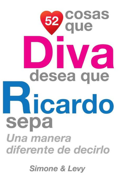 52 Cosas Que Diva Desea Que Ricardo Sepa: Una Manera Diferente de Decirlo