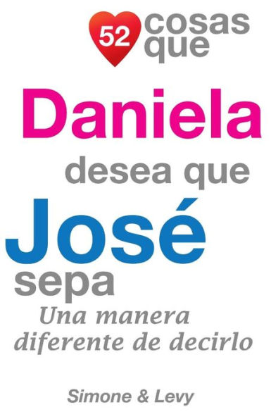 52 Cosas Que Daniela Desea Que José Sepa: Una Manera Diferente de Decirlo