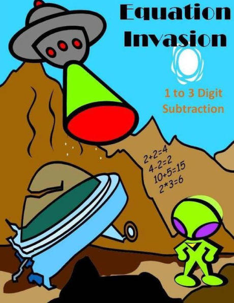 Equation Invasion: 1 to 3 Digit Subtraction