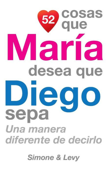 52 Cosas Que María Desea Que Diego Sepa: Una Manera Diferente de Decirlo