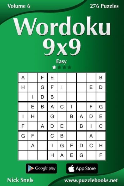 Wordoku 9x9 - Easy - Volume 6 - 276 Logic Puzzles