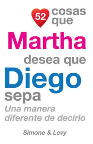 Title: 52 Cosas Que Martha Desea Que Diego Sepa: Una Manera Diferente de Decirlo, Author: Simone