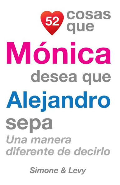 52 Cosas Que Mónica Desea Que Alejandro Sepa: Una Manera Diferente de Decirlo