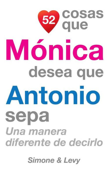 52 Cosas Que Mónica Desea Que Antonio Sepa: Una Manera Diferente de Decirlo