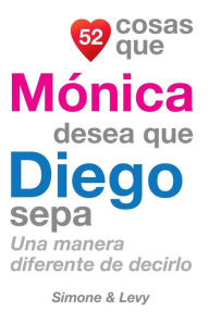 Title: 52 Cosas Que Mï¿½nica Desea Que Diego Sepa: Una Manera Diferente de Decirlo, Author: Simone