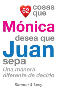 Title: 52 Cosas Que Mï¿½nica Desea Que Juan Sepa: Una Manera Diferente de Decirlo, Author: Simone