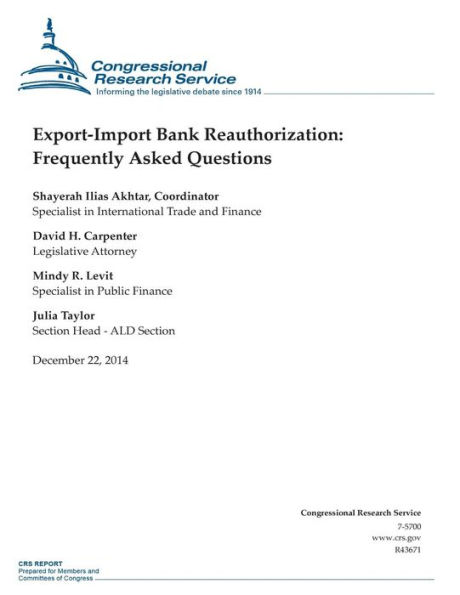 Export-Import Bank Reauthorization: Frequently Asked Questions