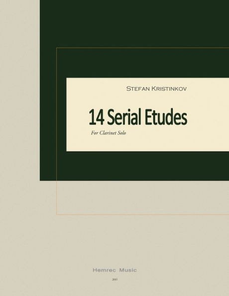 14 Serial Etudes for Clarinet Solo