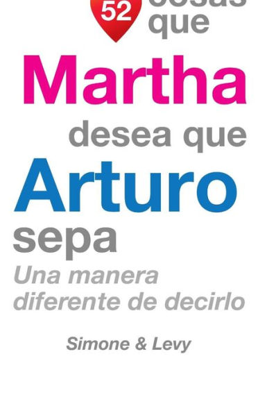 52 Cosas Que Martha Desea Que Arturo Sepa: Una Manera Diferente de Decirlo