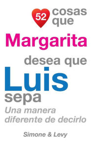 Title: 52 Cosas Que Margarita Desea Que Luis Sepa: Una Manera Diferente de Decirlo, Author: Simone