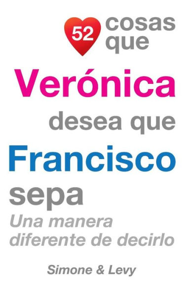 52 Cosas Que Verónica Desea Que Francisco Sepa: Una Manera Diferente de Decirlo