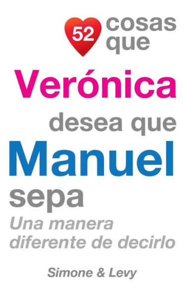 52 Cosas Que Verónica Desea Que Manuel Sepa: Una Manera Diferente de Decirlo