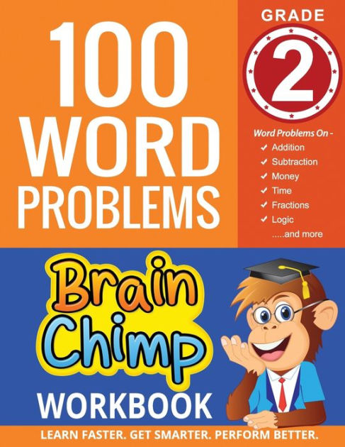 100 Word Problems: Grade 2 Math Workbook by BrainChimp, Paperback ...