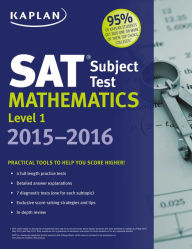 Title: Kaplan SAT Subject Test Mathematics Level 1 2015-2016, Author: Kaplan Test Prep