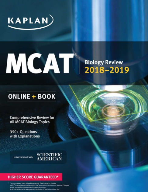 MCAT Biology Review 2018-2019: Online + Book by Kaplan Test Prep ...