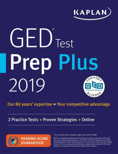 GED Test Prep Plus 2019: 2 Practice Tests + Proven Strategies + Online