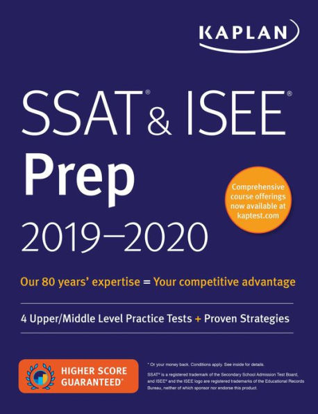 SSAT & ISEE Prep 2019-2020: 4 Upper/Middle Level Practice Tests + Proven Strategies