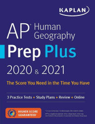 Title: AP Human Geography Prep Plus 2020 & 2021: 3 Practice Tests + Study Plans + Review + Online, Author: Kaplan Test Prep
