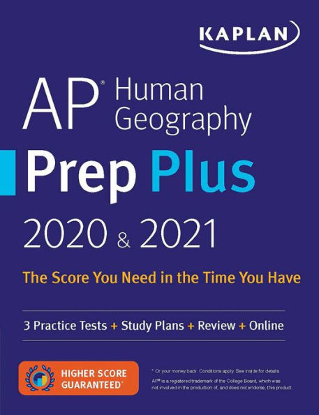 AP Human Geography Prep Plus 2020 & 2021: 3 Practice Tests + Study Plans + Review + Online