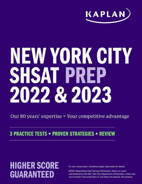 New York City SHSAT Prep 2022 & 2023: 3 Practice Tests + Proven Strategies Review