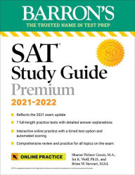 Downloading free books to your kindle Barron's SAT Study Guide Premium, 2021-2022 (Reflects the 2021 Exam Update): 7 Practice Tests and Interactive Online Practice with Automated Scoring (English Edition)