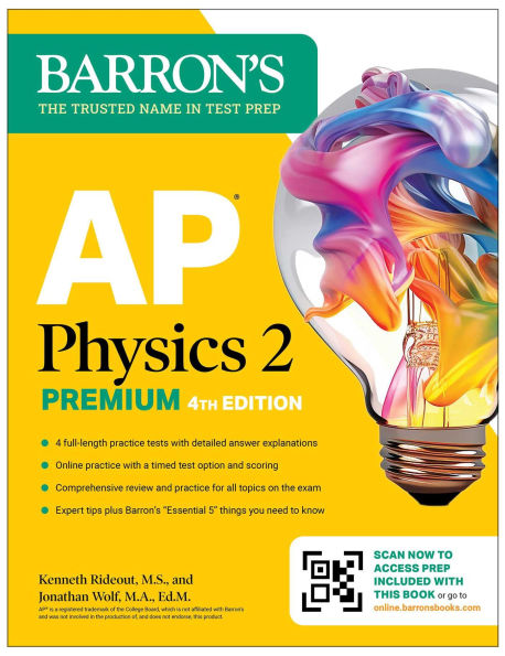 AP Physics 2 Premium, 2025: Prep Book with 4 Practice Tests + Comprehensive Review + Online Practice