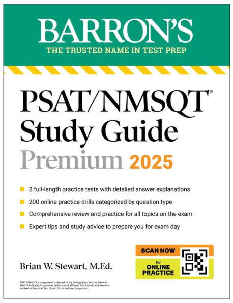 PSAT/NMSQT Premium Study Guide: 2025: 2 Practice Tests + Comprehensive Review 200 Online Drills