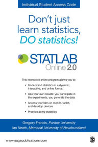 Title: STATLAB Online 2.0 Student Slim Pack / Edition 2, Author: Greg Francis