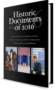 Title: Historic Documents of 2016, Author: Heather Kerrigan
