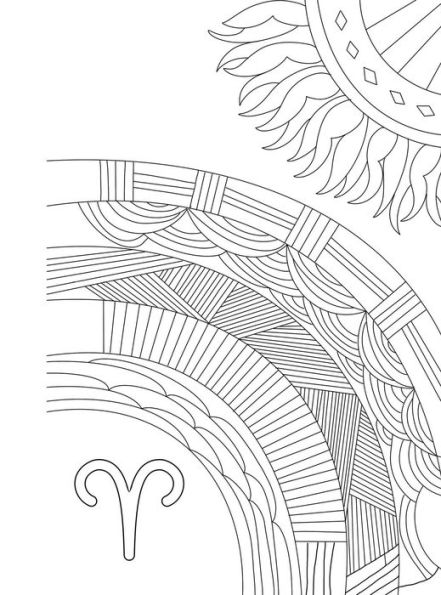 Aries: Your Cosmic Coloring Book: 24 Astrological Designs for Your Zodiac Sign!