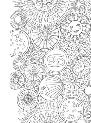 Download Cancer Your Cosmic Coloring Book 24 Astrological Designs For Your Zodiac Sign By Mecca Woods Calendar Barnes Noble