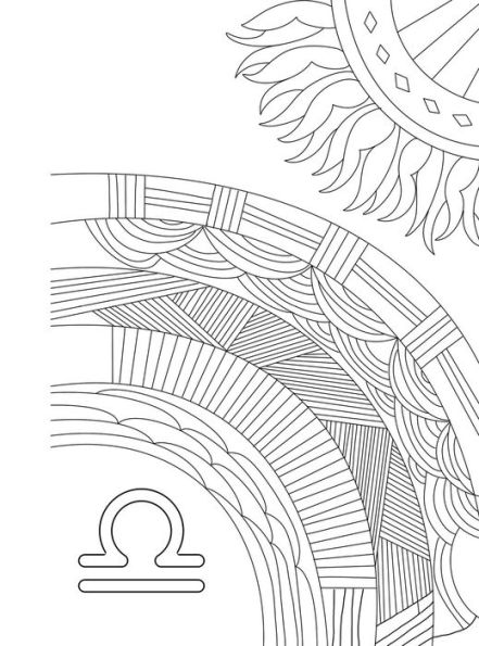 Libra: Your Cosmic Coloring Book: 24 Astrological Designs for Your Zodiac Sign!