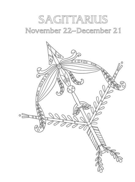 Sagittarius: Your Cosmic Coloring Book: 24 Astrological Designs for Your Zodiac Sign!