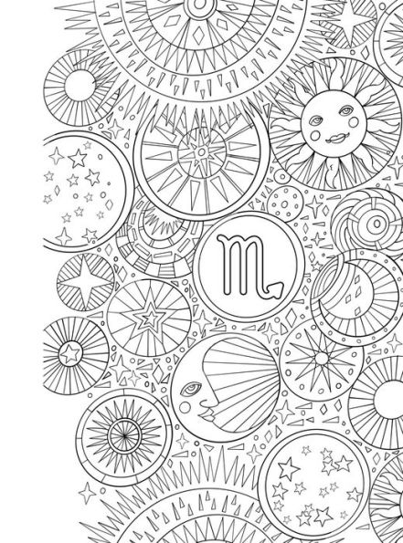 Scorpio: Your Cosmic Coloring Book: 24 Astrological Designs for Your Zodiac Sign!