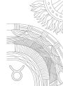 Alternative view 4 of Taurus: Your Cosmic Coloring Book: 24 Astrological Designs for Your Zodiac Sign!