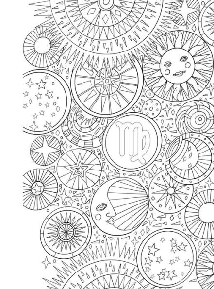 Virgo: Your Cosmic Coloring Book: 24 Astrological Designs for Your Zodiac Sign!