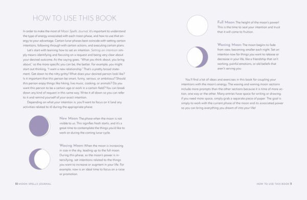 Moon Spells Journal: Guided Rituals, Reflections, and Meditations