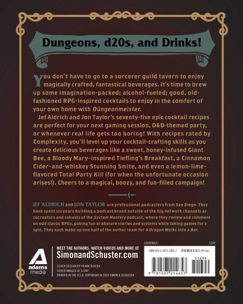 Düngeonmeister: 75 Epic RPG Cocktail Recipes to Shake Up Your Campaign